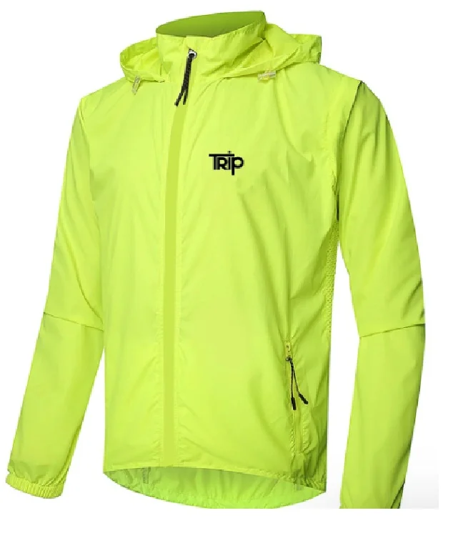 CORTAVIENTO TRIP FLOW NEON MANGA DESMONTABLE