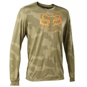 Polera Bicicleta Manga Larga Ranger TruDri Café Fox
