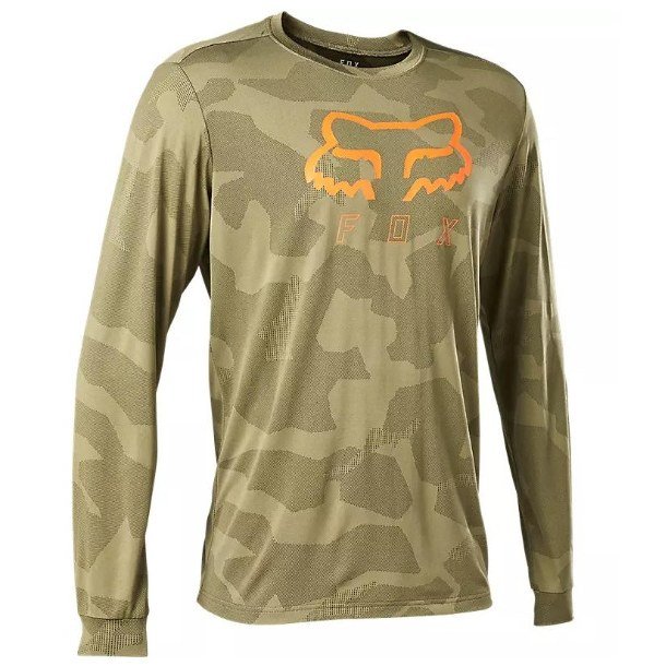 Polera Bicicleta Manga Larga Ranger TruDri Café Fox