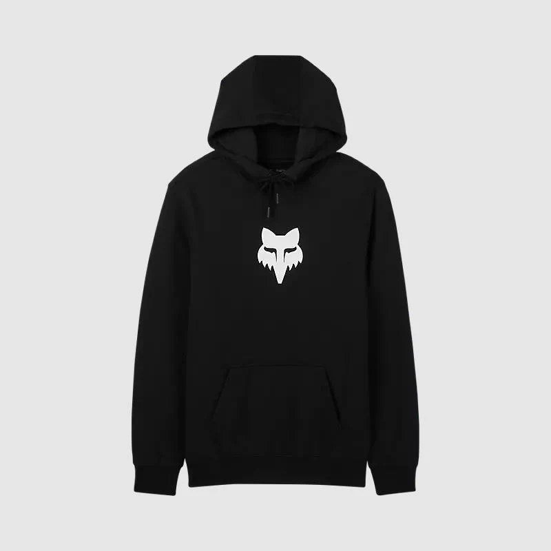 Polerón Lifestyle Canguro Fox Head Negro/Blanco Fox